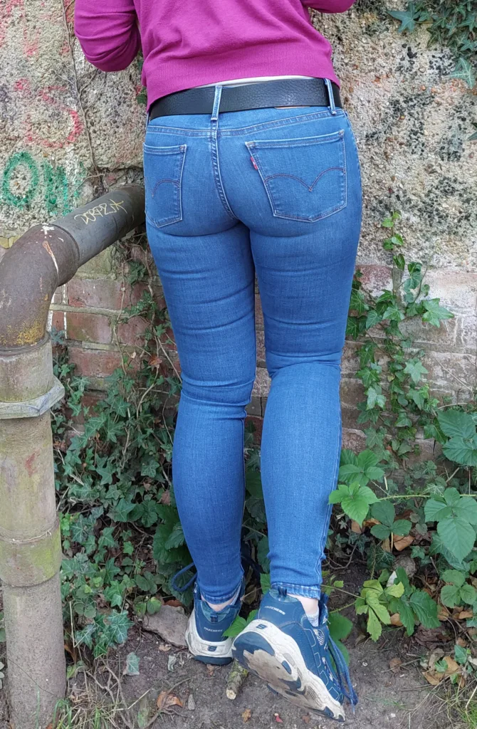 photo of a tight levis jeans ass