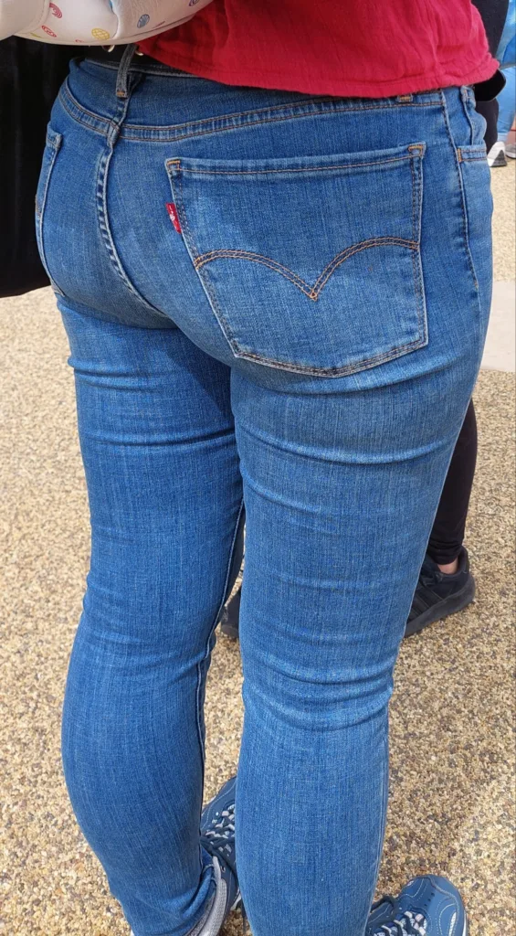 photo of a tight levis jeans ass